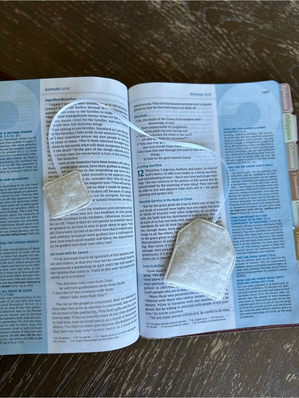 Handmade tea bag bookmark